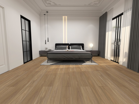 Flooring 12.0mm Laminate Light Spotted Gum