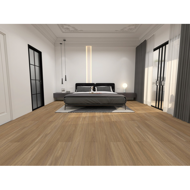 Flooring 12.0mm Laminate Light Spotted Gum