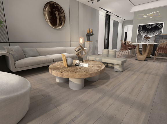 Flooring 12.0mm Laminate Platinum Grey