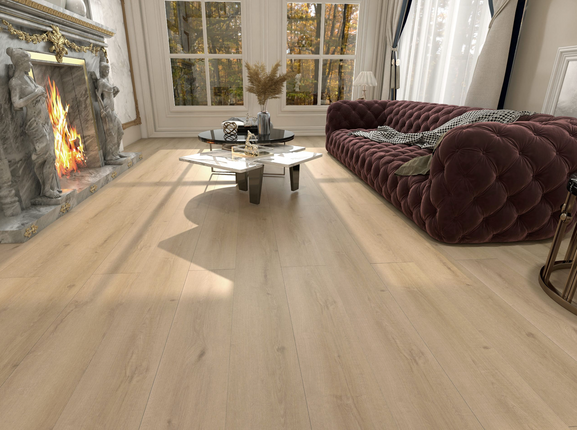 Flooring 12.0mm Laminate Natural Beige