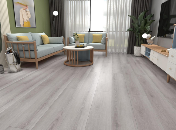 Flooring 12.0mm Laminate Silver Grey