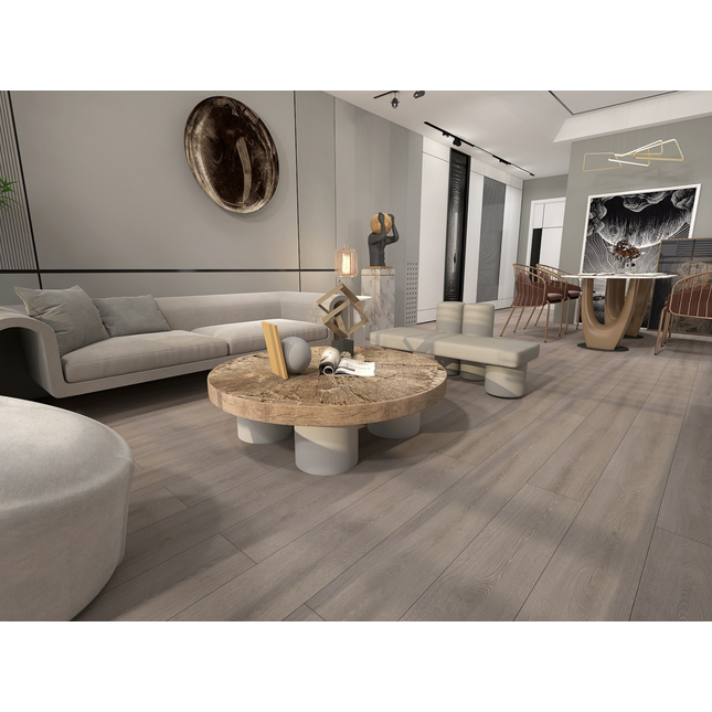 Flooring 12.0mm Laminate Platinum Grey