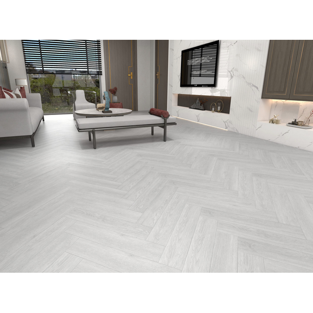 Flooring 7mm Herringbone Hybird Grey